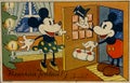 DISNEY -JOULUKORTTI. MIKKI ja MINNI. K&auml;ytetty