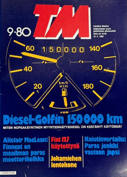 Nostalginen lehti. TEKNIIKAN MAAILMA v.1980 n:o 9