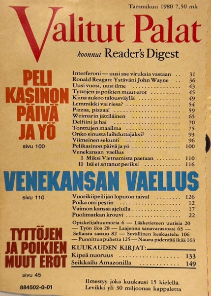 VALITUT PALAT v.1980 Tammikuu
