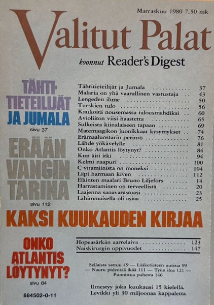 VALITUT PALAT v.1980 Marraskuu