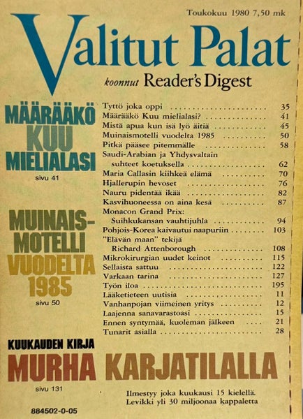 VALITT PALAT v.1980 Toukokuu