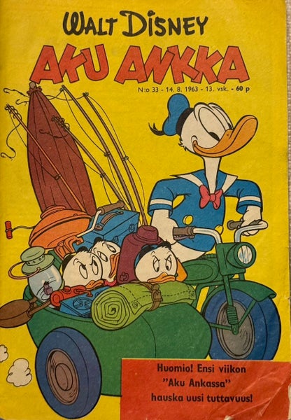 Nostalginen lehti. AKU ANKKA v.1963 - 14.8.1963