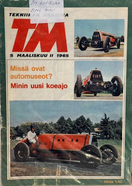 Nostalginen lehti. TEKNIIKAN MAAILMA v.1965 Maaliskuu II