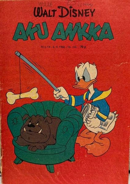Nostalginen lehti. AKU ANKKA v.1966 n:o 14 - 6.4.1966