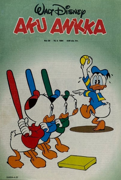 Nostalginen lehti. AKU ANKKA v.1984 n:o 20 - 16.5