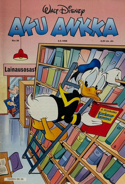 Nostalginen lehti. AKU ANKKA v.1998 n:o 36 - 2.9