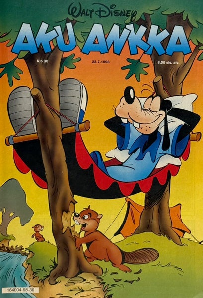 Nostalginen lehti. AKU ANKKA v.1998 n:o 30 - 22.7