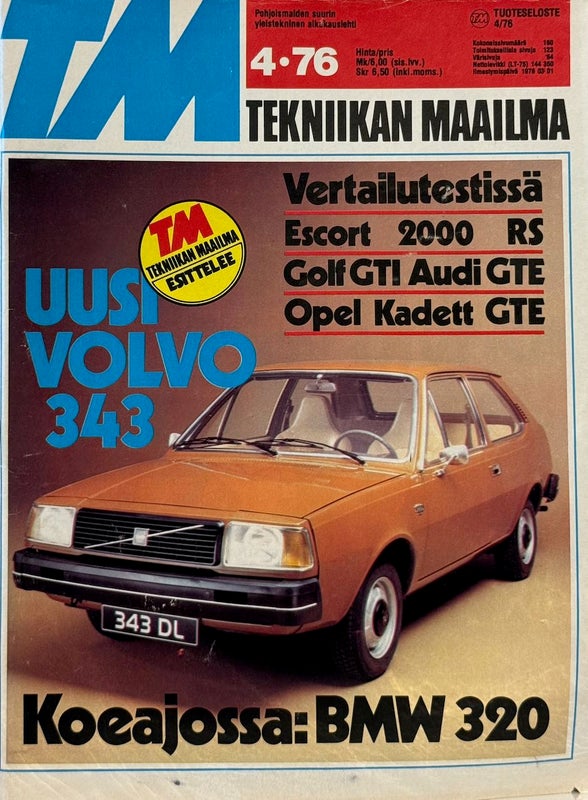 Nostalginen lehti. TEKNIIKAN MAAILMA v.1976 n:o 4