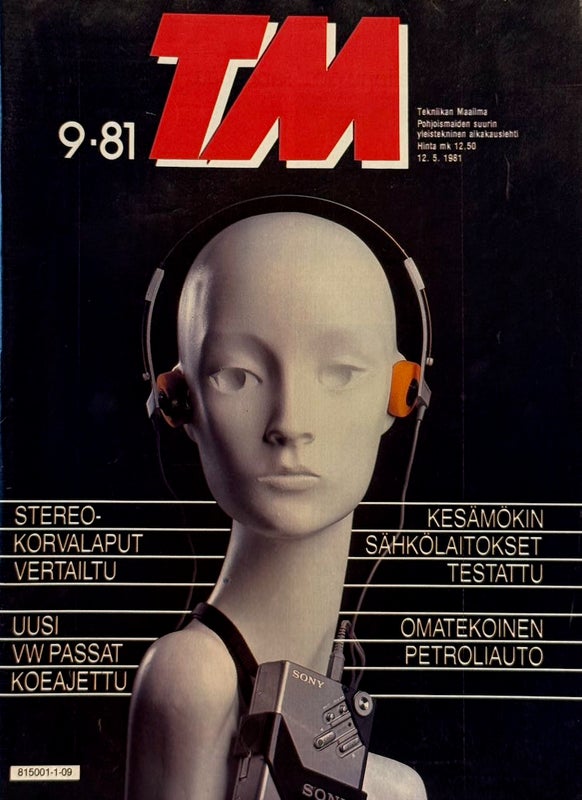 Nostalginen lehti. TEKNIIKANMAAILMA v.1981 n:o 9