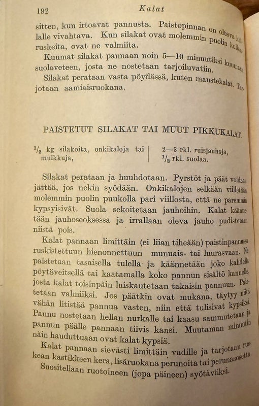 Pula-ajan keittokirja v.1941