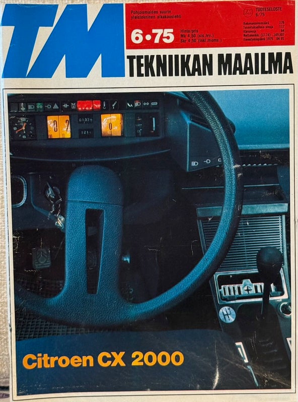 Nostalginen lehti. TEKNIIKAN MAAILMA v.1975