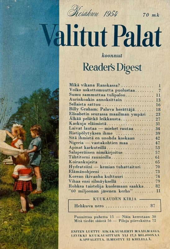 VALITUT PALAT v.1954 Kes&auml;kuu