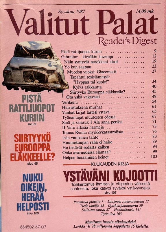VALITUT PALAT v.1987 Syyskuu